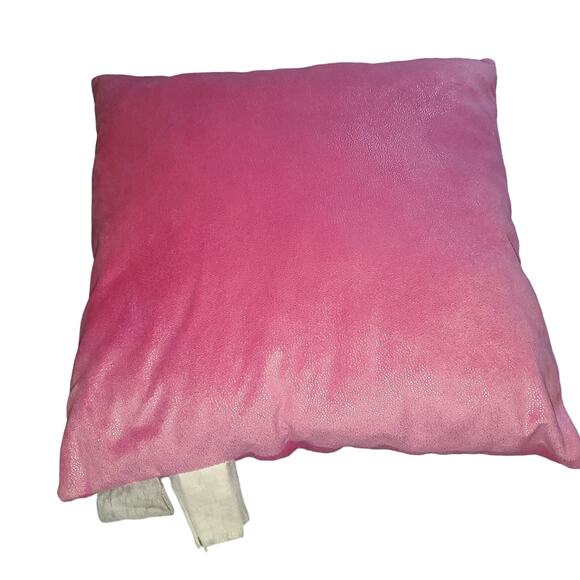 Minnie Mouse 16"x16" 3D Bow Throw Pillow Shimmer Pink Room Decor - Picture 2 of 4